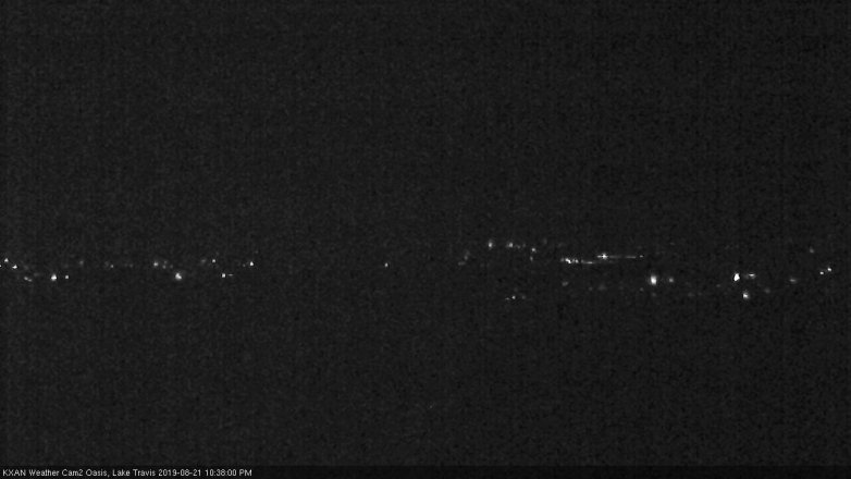 Lake Travis webcam, August 21, 2019 9:40 PM CT