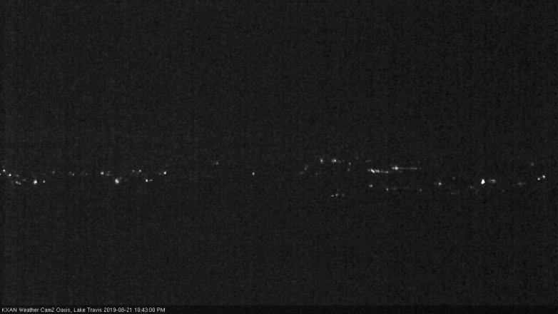 Lake Travis webcam, August 21, 2019 9:45 PM CT