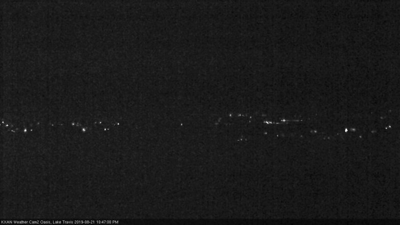 Lake Travis webcam, August 21, 2019 9:50 PM CT