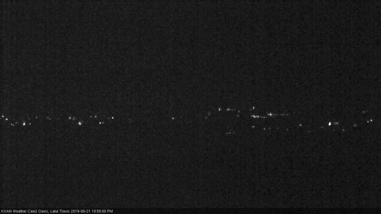Lake Travis webcam, August 21, 2019 10:00 PM CT