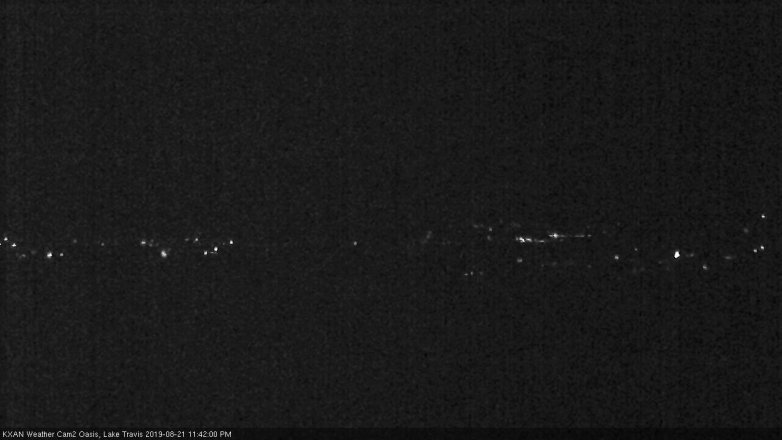 Lake Travis webcam, August 21, 2019 10:45 PM CT