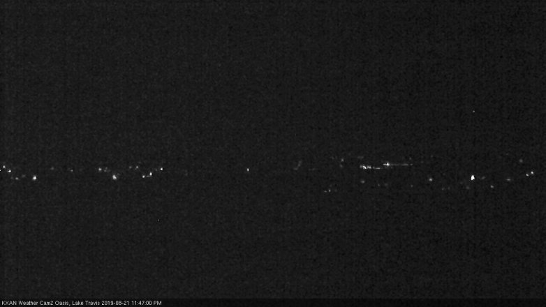 Lake Travis webcam, August 21, 2019 10:50 PM CT