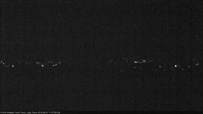 Lake Travis webcam, August 21, 2019 11:00 PM CT