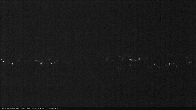 Lake Travis webcam, August 21, 2019 11:25 PM CT