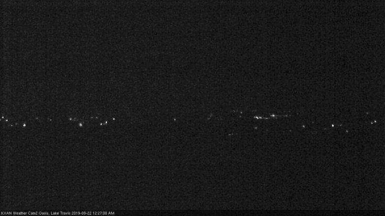 Lake Travis webcam, August 21, 2019 11:30 PM CT