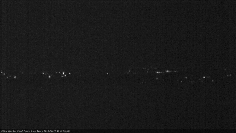 Lake Travis webcam, August 21, 2019 11:45 PM CT