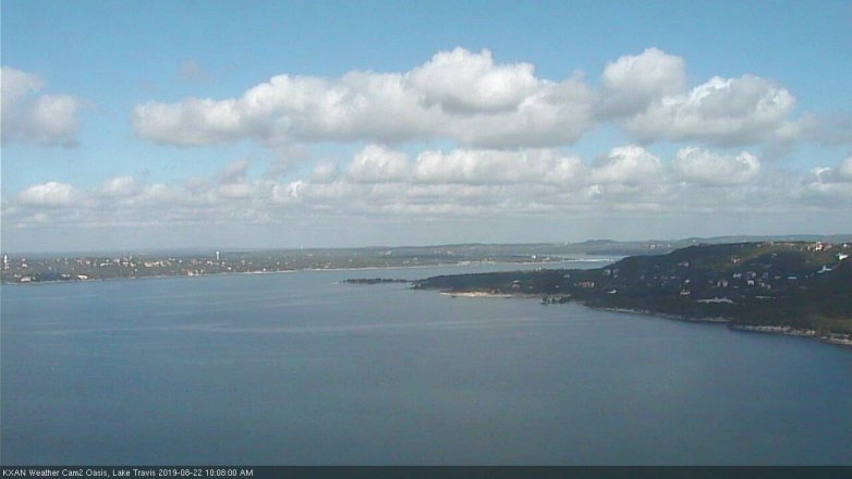 Lake Travis webcam, August 22, 2019 9:10 AM CT