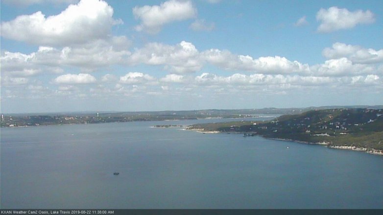 Lake Travis webcam, August 22, 2019 10:40 AM CT