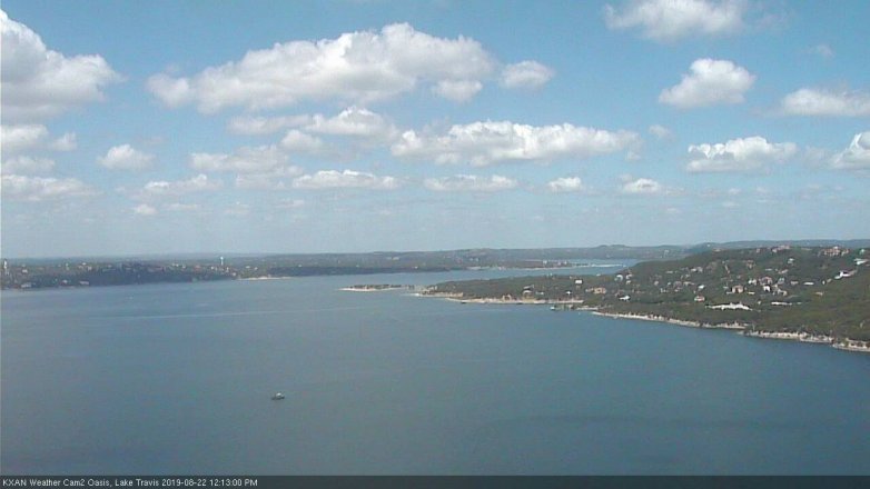 Lake Travis webcam, August 22, 2019 11:15 AM CT