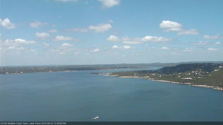 Lake Travis webcam, August 22, 2019 11:40 AM CT