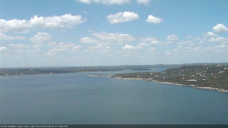 Lake Travis webcam, August 22, 2019 12:15 PM CT