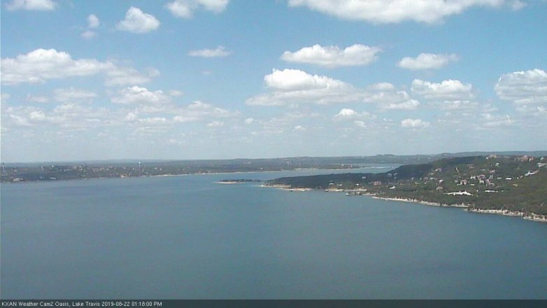 Lake Travis webcam, August 22, 2019 12:20 PM CT