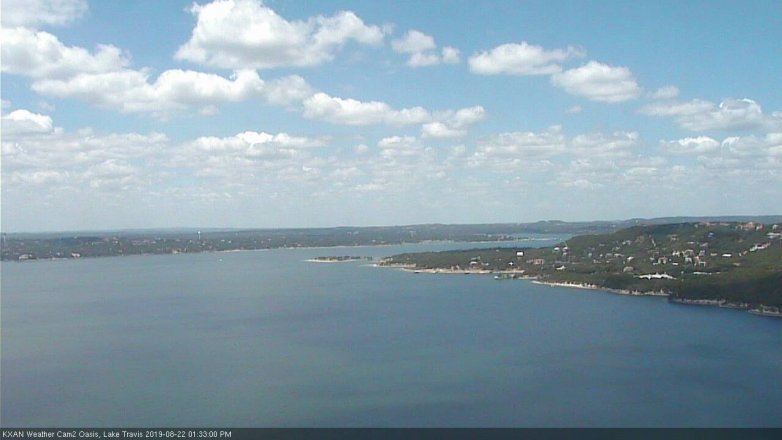 Lake Travis webcam, August 22, 2019 12:35 PM CT