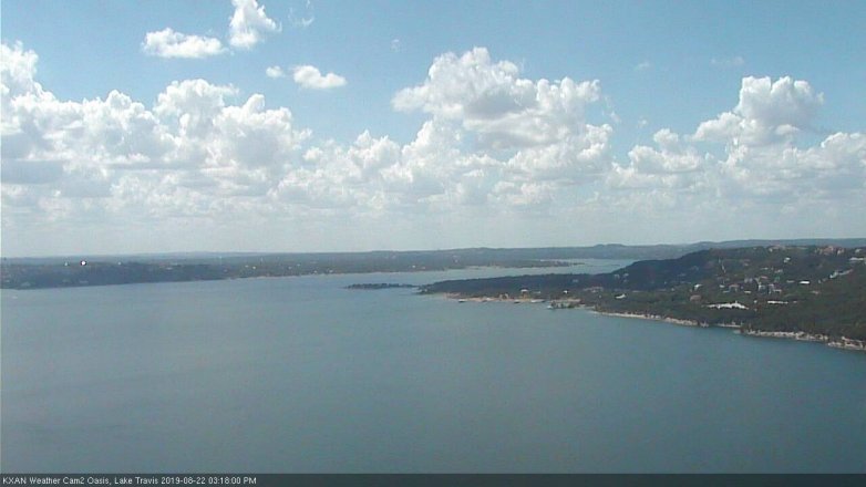 Lake Travis webcam, August 22, 2019 2:20 PM CT