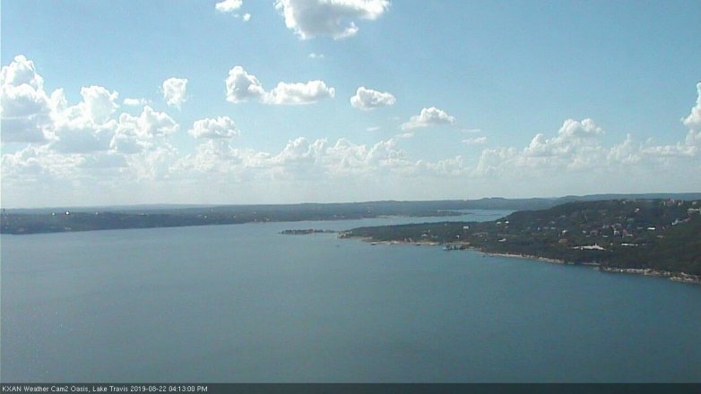 Lake Travis webcam, August 22, 2019 3:15 PM CT