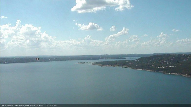Lake Travis webcam, August 22, 2019 3:20 PM CT