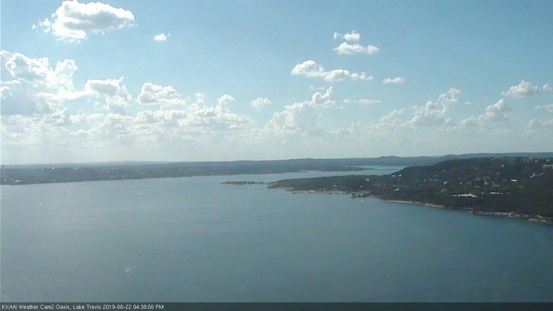 Lake Travis webcam, August 22, 2019 3:40 PM CT