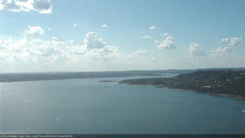Lake Travis webcam, August 22, 2019 3:50 PM CT