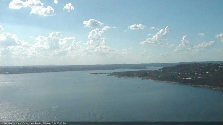 Lake Travis webcam, August 22, 2019 3:55 PM CT