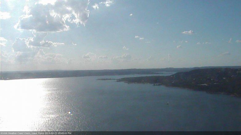 Lake Travis webcam, August 22, 2019 4:50 PM CT