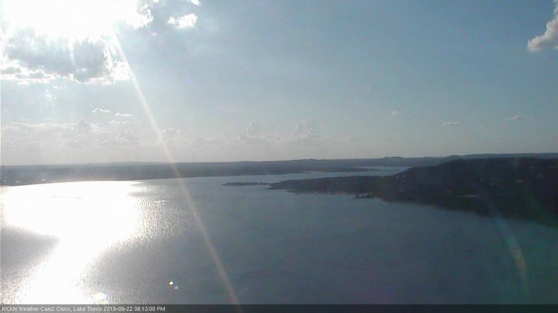 Lake Travis webcam, August 22, 2019 5:15 PM CT