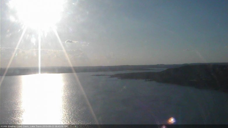 Lake Travis webcam, August 22, 2019 5:45 PM CT