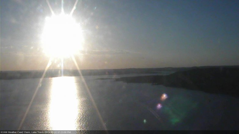 Lake Travis webcam, August 22, 2019 6:25 PM CT