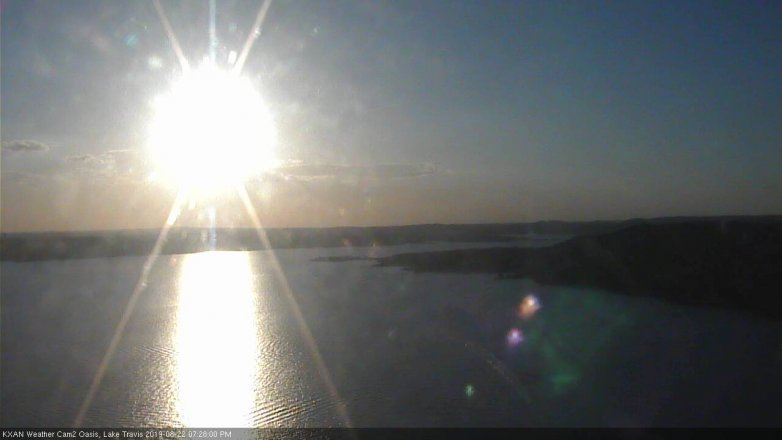Lake Travis webcam, August 22, 2019 6:30 PM CT
