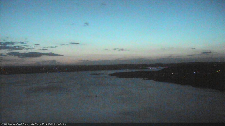 Lake Travis webcam, August 22, 2019 7:40 PM CT