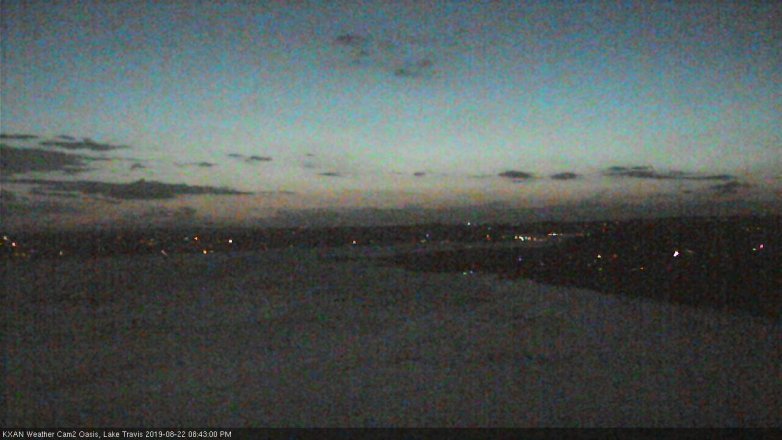 Lake Travis webcam, August 22, 2019 7:45 PM CT