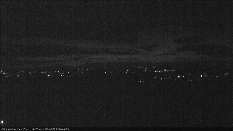 Lake Travis webcam, August 22, 2019 8:00 PM CT