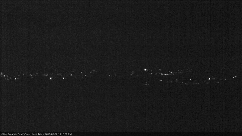 Lake Travis webcam, August 22, 2019 9:20 PM CT
