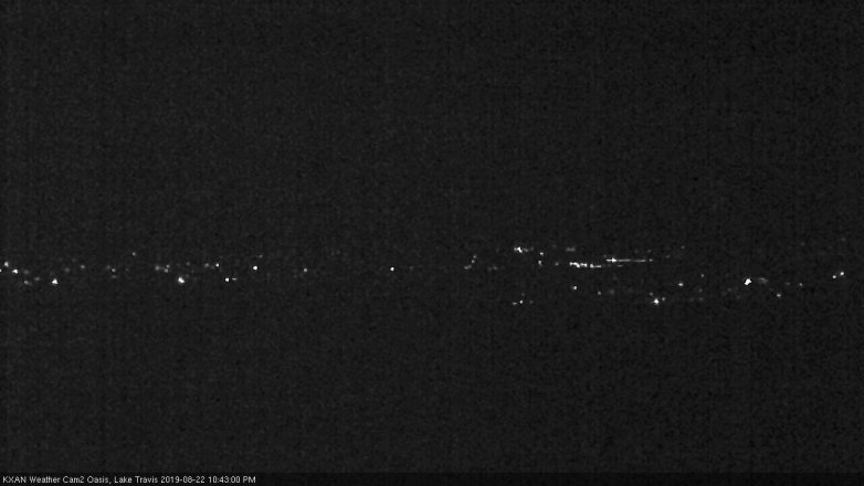 Lake Travis webcam, August 22, 2019 9:45 PM CT