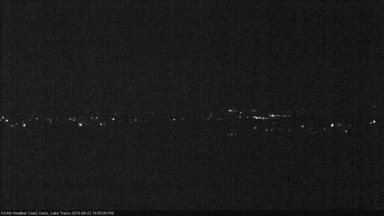 Lake Travis webcam, August 22, 2019 10:00 PM CT