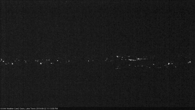 Lake Travis webcam, August 22, 2019 10:15 PM CT