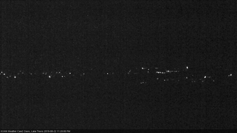 Lake Travis webcam, August 22, 2019 10:30 PM CT