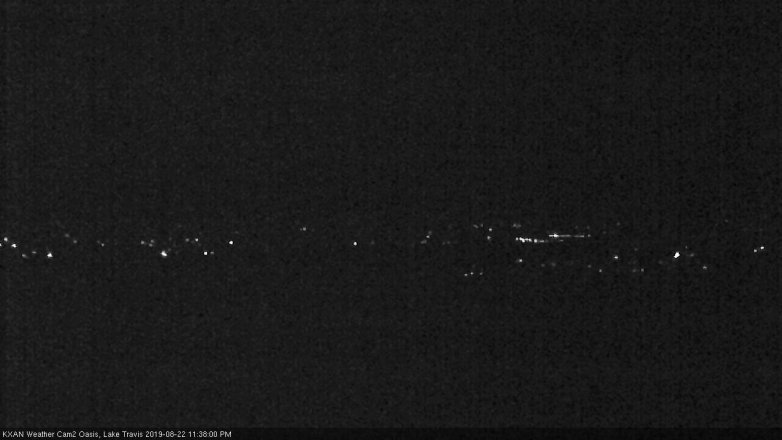 Lake Travis webcam, August 22, 2019 10:40 PM CT
