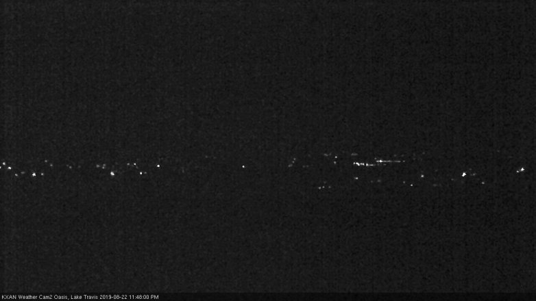 Lake Travis webcam, August 22, 2019 10:50 PM CT