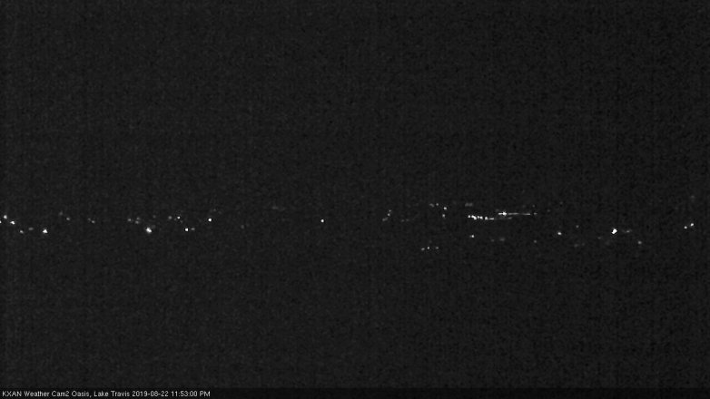 Lake Travis webcam, August 22, 2019 10:55 PM CT