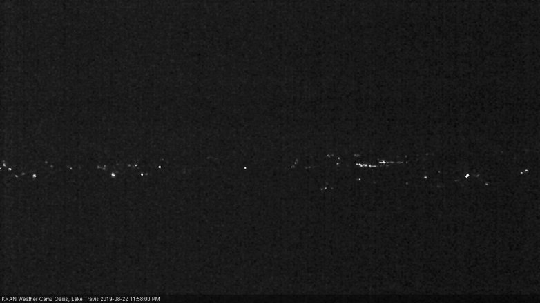 Lake Travis webcam, August 22, 2019 11:00 PM CT