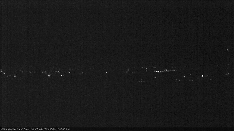 Lake Travis webcam, August 22, 2019 11:10 PM CT