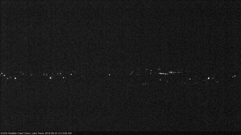Lake Travis webcam, August 22, 2019 11:15 PM CT