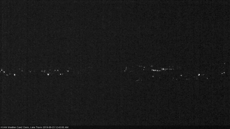 Lake Travis webcam, August 22, 2019 11:45 PM CT