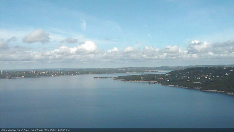 Lake Travis webcam, August 23, 2019 9:05 AM CT