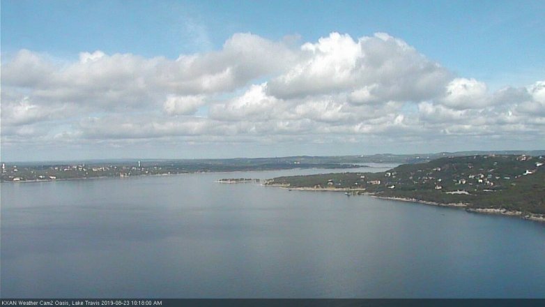 Lake Travis webcam, August 23, 2019 9:20 AM CT