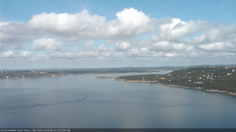 Lake Travis webcam, August 23, 2019 9:25 AM CT