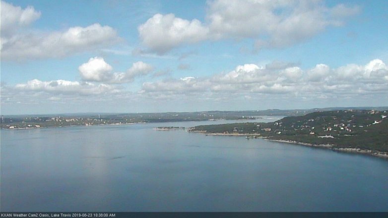 Lake Travis webcam, August 23, 2019 9:40 AM CT
