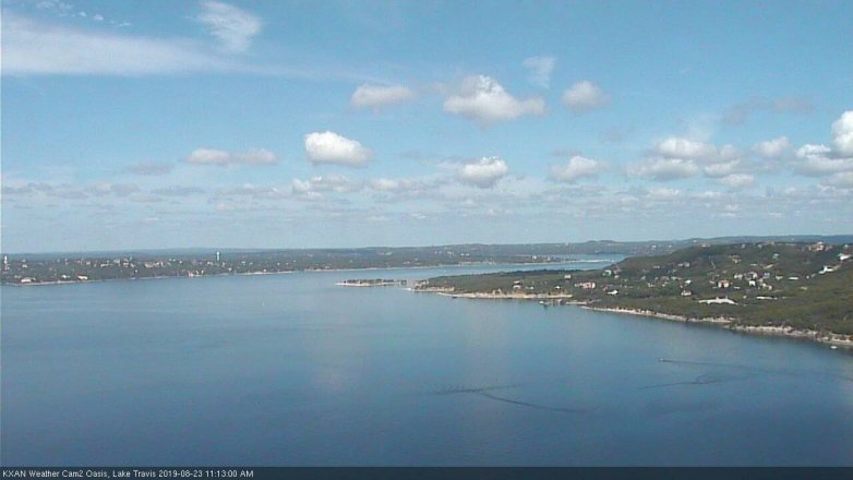 Lake Travis webcam, August 23, 2019 10:15 AM CT
