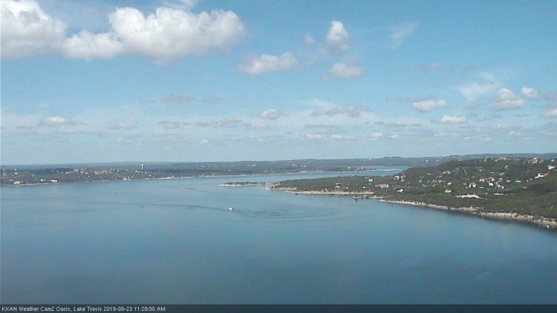 Lake Travis webcam, August 23, 2019 10:30 AM CT