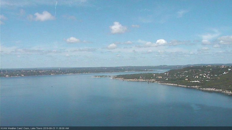 Lake Travis webcam, August 23, 2019 10:40 AM CT